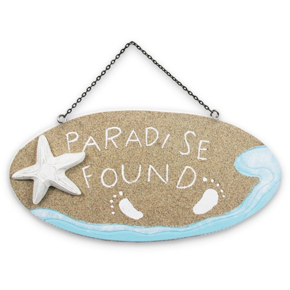 Paradise Found Beach 🏖️ Wooden Wall Sign - Picture 1 of 4